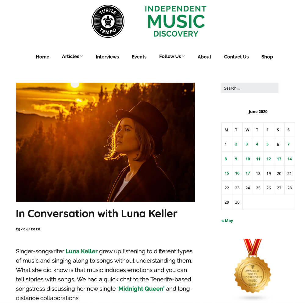 Luna Keller - Independent Music Discovery