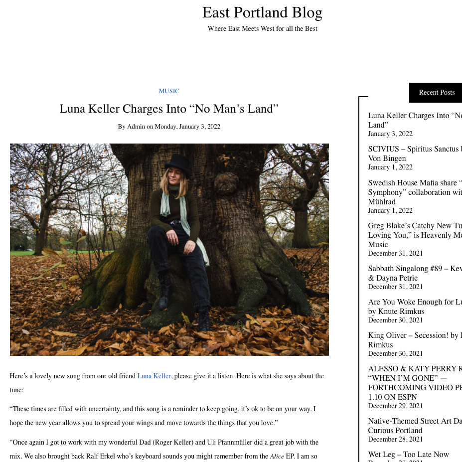 Luna Keller - East Portland Blog - No Man's Land
