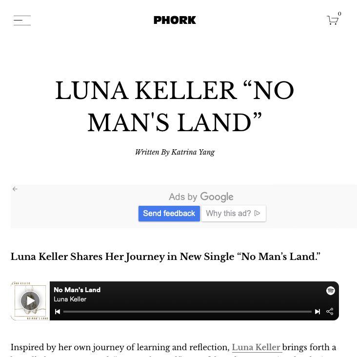 Phork - Luna Keller - No Man's Land
