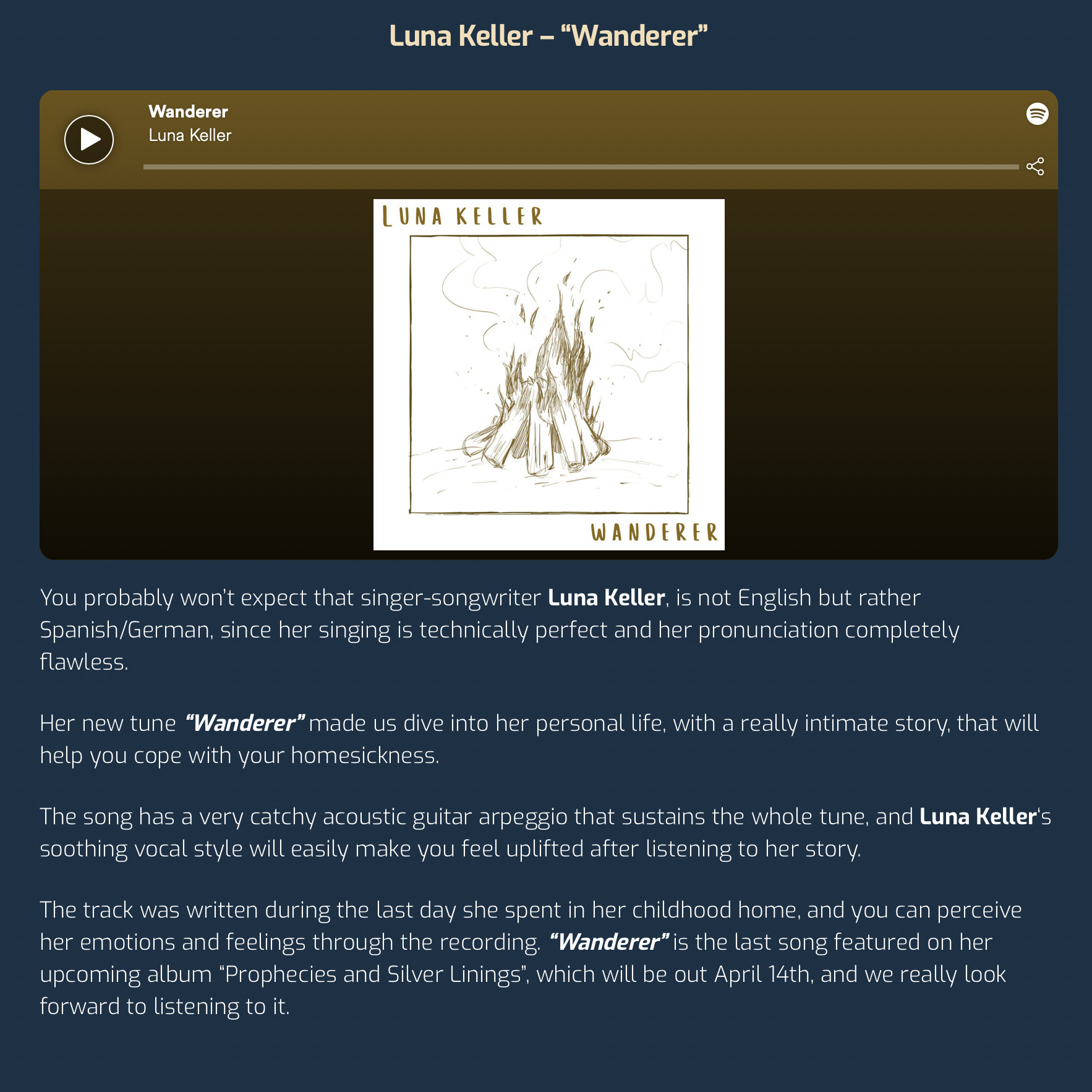 Outer Space - Luna Keller - Wanderer